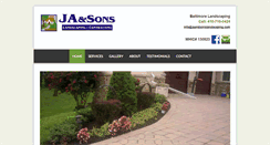 Desktop Screenshot of jaandsonslandscaping.com